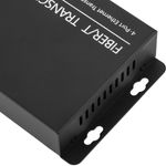 Conversor de fibra óptica 100Mbps monomodo 4 RJ45 SC 1310nm duplex 40km - UF05100 - 06