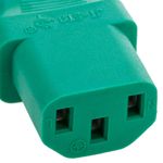 Cable eléctrico de alimentación IEC60320 C13 a C14 de color verde de 3m - CH04500 - 02