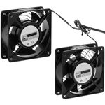 Ventiladores de techo para armario rack 19" de 2 x 120mm 220VAC - RK05400 - 03