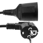 Prolongador de cable eléctrico schuko macho a hembra de 3 m negro - CH00700 - 04
