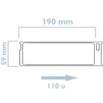 Rollo bobina de 110 etiquetas adhesivas compatibles con Dymo S0722480 y 99019 190x59mm 10-pack - KT00300 - 02