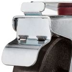 Ruedas pivotantes industriales de metal con freno 100 mm 2 unidades - QR01900 - 06