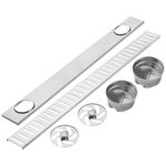 Canaleta de desagüe 80x7.5cm con rejilla en acero inoxidable mate - KS41600 - 07