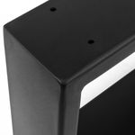 Pies rectangulares para mesita y banqueta. Patas en acero negro 250 x 80 x 200 mm 2-pack - IP02100 - 08