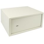 Caja fuerte de seguridad de acero y con llaves 44 x 38 x 23 cm beige - BY01400 - 01