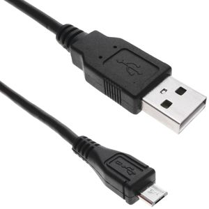 Cable microUSB 2.0 macho a USB Tipo A macho de 3 m color negro