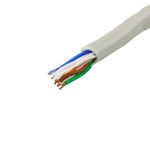 Bobina de cable de red ethernet Cat. 5e UTP de 305 m rígido de color gris - LM00200 - 03