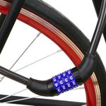 Cable antirrobo de acero con candado para bicicleta 12x800mm combinación - BJ06400 - 04