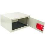 Caja fuerte de seguridad de acero y con llaves 44 x 38 x 23 cm beige - BY01400 - 09