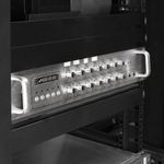 Panel ciego de 1U para armario rack 19" Tapa negra a presión - RM07100 - 03