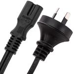 Cable eléctrico AU AS/NZS-3112-1 a IEC-60320-C7 de 1.8m negro - CL04800 - 05