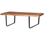 Pies rectangulares para mesita y banqueta. Patas en acero negro 480 x 45 x 420 mm 2-pack - IP02300 - 05