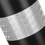 Pack de 2 uds de pilonas bolardos de acero con base clavada 110x1000mm de color negro - YZ05200 - 09