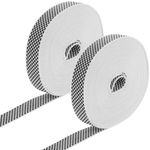Pack de 2 unidades cinta para persiana de nailon blanca y negra de 18mm x 6m - BS23800 - 01