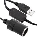 Inversor conversor de USB 5v a mechero de coche 12v - US07200 - 01