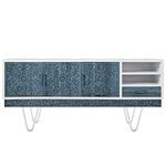 Pies para mesa y mueble Patas en acero 2 varillas 15 cm blanco 4-pack - SA98700 - 03