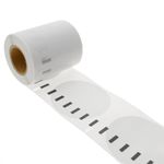 Rollo bobina de 160 etiquetas adhesivas compatibles con Dymo S0719250 y 14681 57mm DVD - KT05500 - 04