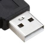 Cable USB 2.0 tipo A Macho acodado a USB tipo A Hembra para Panel 50 cm - UB10100 - 06