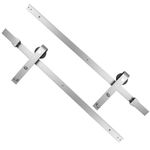 Raíl guía para puerta corredera de color acero mate de 2m fijación lateral - S021700 - 09