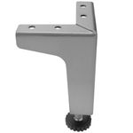 Pies esquineros para mesa y mueble. Patas en acero inoxidable de 107-130 mm 4-pack - IO09300 - 09