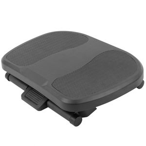Reposapiés con plataforma ajustable de plástico negro 450 x 330 mm con 3 alturas