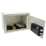 Caja fuerte de seguridad de acero y con llaves 35 x 25 x 25 cm beige - BY01100 - 03