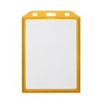 Funda de plástico para carnet de identidad ID vertical B7 88x120mm amarillo - SY03100 - 08