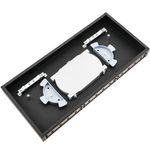 Patch panel rack 19" de fibra óptica 1U negro de 12 puertos ST - FQ00200 - 03