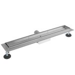 Canaleta de desagüe para ducha 90x7 cm para azulejo en acero inoxidable - KS12500 - 04