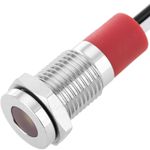 Luz LED Piloto de 8mm 12VDC para montaje en panel de color blanco - QW02000 - 04