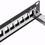 Patch panel FTP para rack 19 para 24 keystone 110 con peine - RP08200 - 06