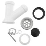 Sifón "Y" compacto con válvula para lavabo-bidet ∅ 40 x 32 mm - KS20400 - 08