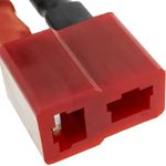 Cable T PLUG hembra a TAMIYA #1 macho de 8cm 14AWG Carga y fuente alimentación - KM05700 - 02