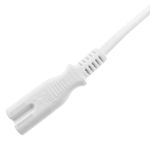 Cable eléctrico British Standard BS-1363-1 a IEC-60320-C7 de 1.8m blanco - CL04200 - 05