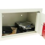 Caja fuerte de seguridad de acero y con llaves 31 x 20 x 20 cm beige - BY01200 - 07