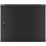 Armario Rack mural 19" 9U F600 600x600x512mm pared desmontado DIY negro Lanberg - WK37000 - 08