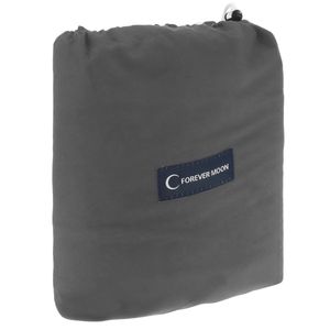 Saco de dormir de viaje 180 x 210 cm microfibra gris