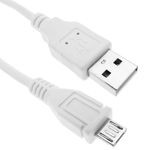 Cable USB 2.0 A macho a MicroUSB macho blanco de 1m - UR04200 - 01