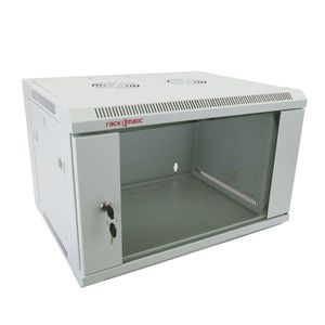 Armario rack mural 19'' 6U 570x450x390mm pared SOHORack desmontado DIY Blanco RAL7035 de RackMatic