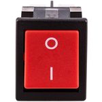 Interruptor basculante rojo DPST 4 pin - TG11800 - 02