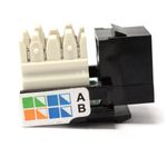 Keystone RJ45 hembra a TB110 Cat.5e UTP negra - RC06500 - 08