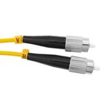 Cable de fibra óptica ST/PC a ST/APC monomodo duplex 9/125 de 2 m OS2 - FK04300 - 02