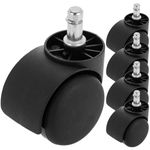 Rueda pivotante de nailon y PVC sin freno 50 mm M10 5 pack - KR02700 - 01