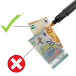 Rotulador detector de billetes falsos para EUR GBP USD etc paquete de 5 - MM07000 - 02