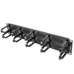 Panel pasacables para armario rack 19" de 10 de anillas 2U Lanberg AK-1204-B - RM13400 - 02