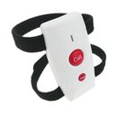 Pulsador emisor transmisor para sistema de llamada inalámbrico con cinta 200m 2 teclas - QI04200 - 03