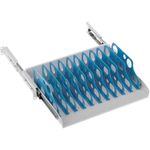 Estantería extraible para armario rack 19" con 10 divisiones para ordenador portátil o tablet 350 mm - RB02200 - 05
