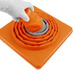 Cono de tráfico con reflector de señalización y balizamiento 70 cm plegable - SQ05600 - 05