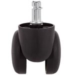 Rueda pivotante de nailon y PVC sin freno 50 mm M10 5 pack - KR02700 - 07