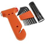 Juego de herramientas básicas de 10 piezas. Destornillador, alicates, cinta métrica, tijeras, etc. - YD02200 - 07
